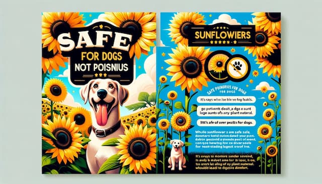 Is Sunflower Poisonous To Dogs