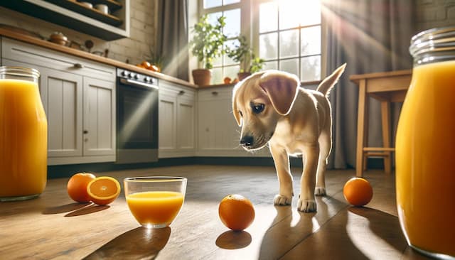 Can Dogs Drink Orange Juice